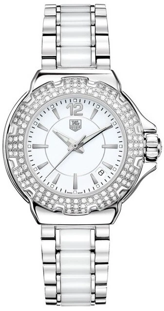 Tag Heuer Formula 1 37mm WAH1215 White Dial Women's Stainless Steel Quartz Watch