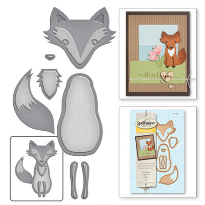 Spellbinders Stanz- und Prägeschablone D-Lites Forest Fox 6 tlg.