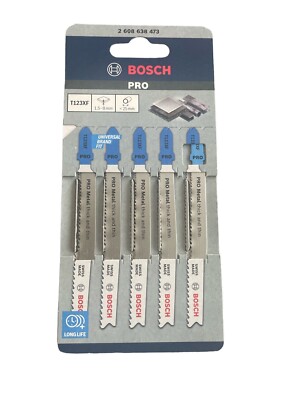 Bosch Pro Stichsägeblatt T123XF Metal thick and thin 5x