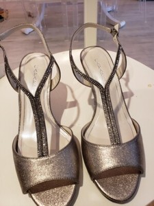 pewter dressy sandals