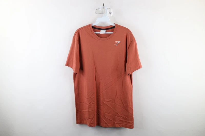 gymshark faded classic crest logo short sleeve shirt