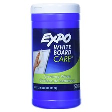 EXPO 50-CT WHITE BOARD CARE DRY ERASE CLEANING DISPOSABLE WIPES 8 IN x 5.5 IN