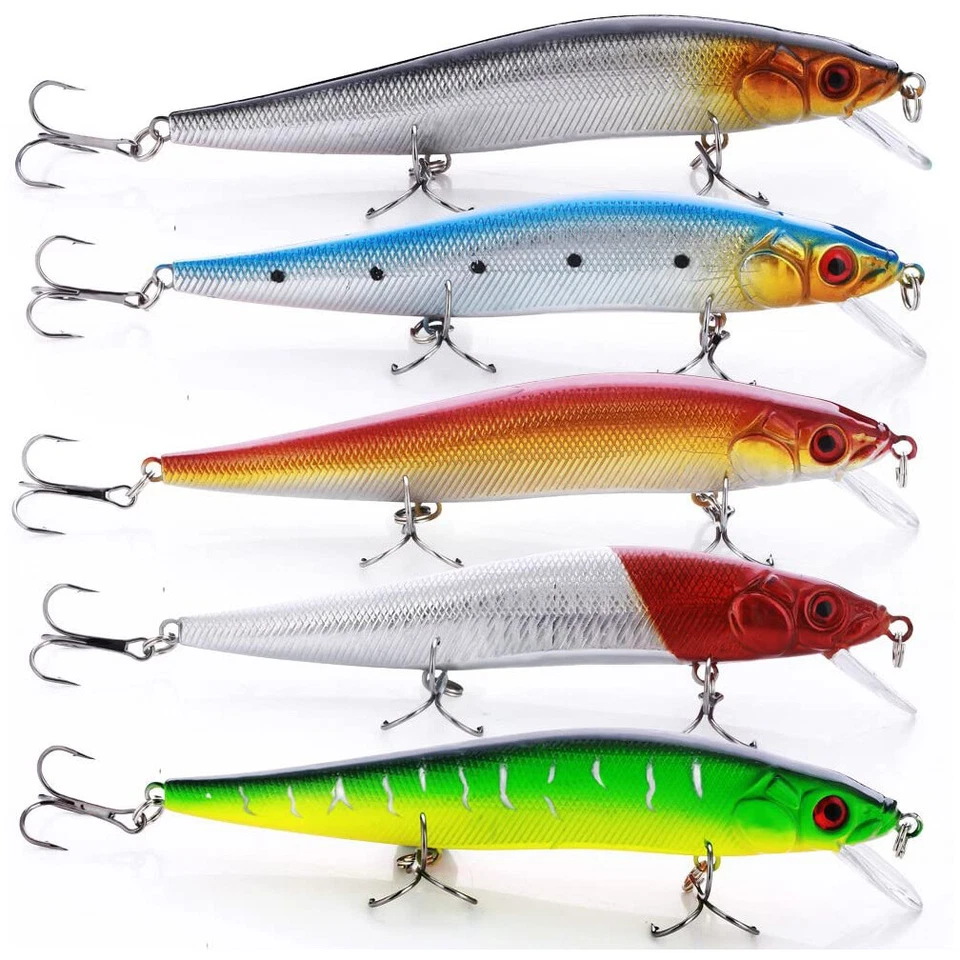 Nuevo 10 Crankbaits de Pesca Grandes, Bluefish Swimbait, Surf Pesca Striper, Lubina Foto 2 de 4