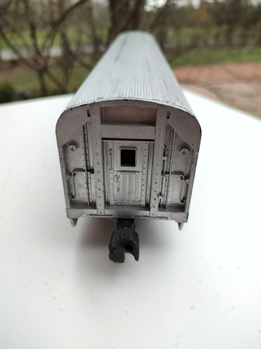 1950s VTG LIONEL O GAUGE SILVER BLUFF ILLUMINATED PASSENGER CAR 2534 Untested - Picture 5 of 19