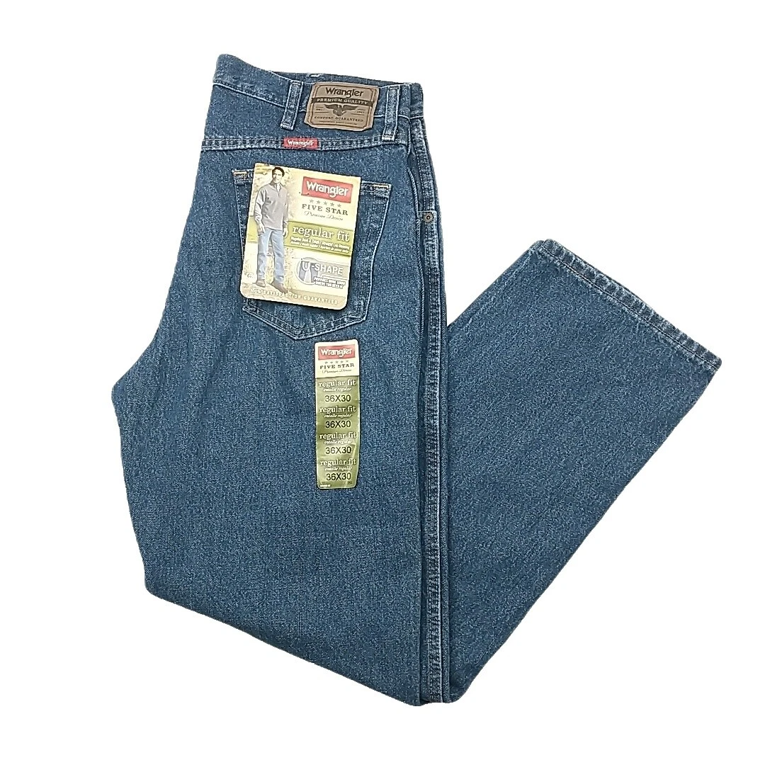 Jeans Tamanho 36 Regular Wrangler Poliéster para Homens