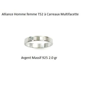 Alliance T62 Homme Femme de Joaillerie Jonc 3 mm Argent 925  0.5 Gr T62