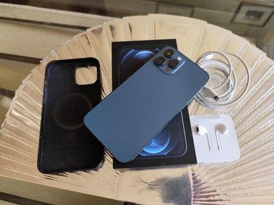 Apple iPhone 12 Pro Max - 128GB - Pazifikblau (Ohne Simlock) TOP-Zustand