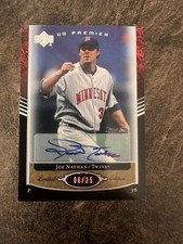 2007 UD PREMIER BASEBALL JOE NATHAN #179 AUTO /25 TWINS SP