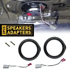 4 Car Door Speaker Wire Harness Adapter Spacer Rings Fit Honda Accord 2010-2017