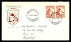 Mayfairstamps Denmark FDC 1954 Castle Kongerigi I 1000 Crest First Day Cover aax