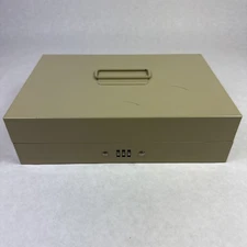 MMF Industries Steel Combination Lock Cash Box Beige *No Tray Included See Photo