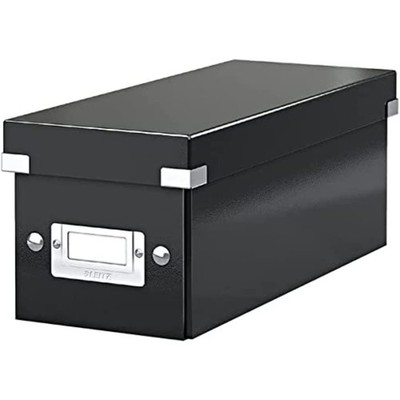 Leitz Storage Box, Black, Click and Store Range, 60410095 Black CD CD