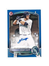 2025 Bowman Grant Knipp 1st Bowman Non-Chrome Auto Mariners Blue /150