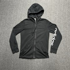 Nike Full Zipper Hoodie Jacket Boys Youth Medium 12-14 Black Logo
