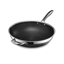 12 Inch Nonstick Wok with Stay-Cool Handle Oven-Safe Induction-Ready