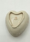 Vintage Lenox Rhodora Ivory Porcelain Heart Shaped Trinket Box w/ Gold Trim — photo 5