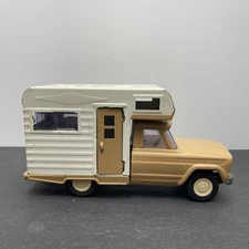 Vtg 1960's Tonka Toy Mini Tan Jeep Camper Truck COMPLETE (1735)