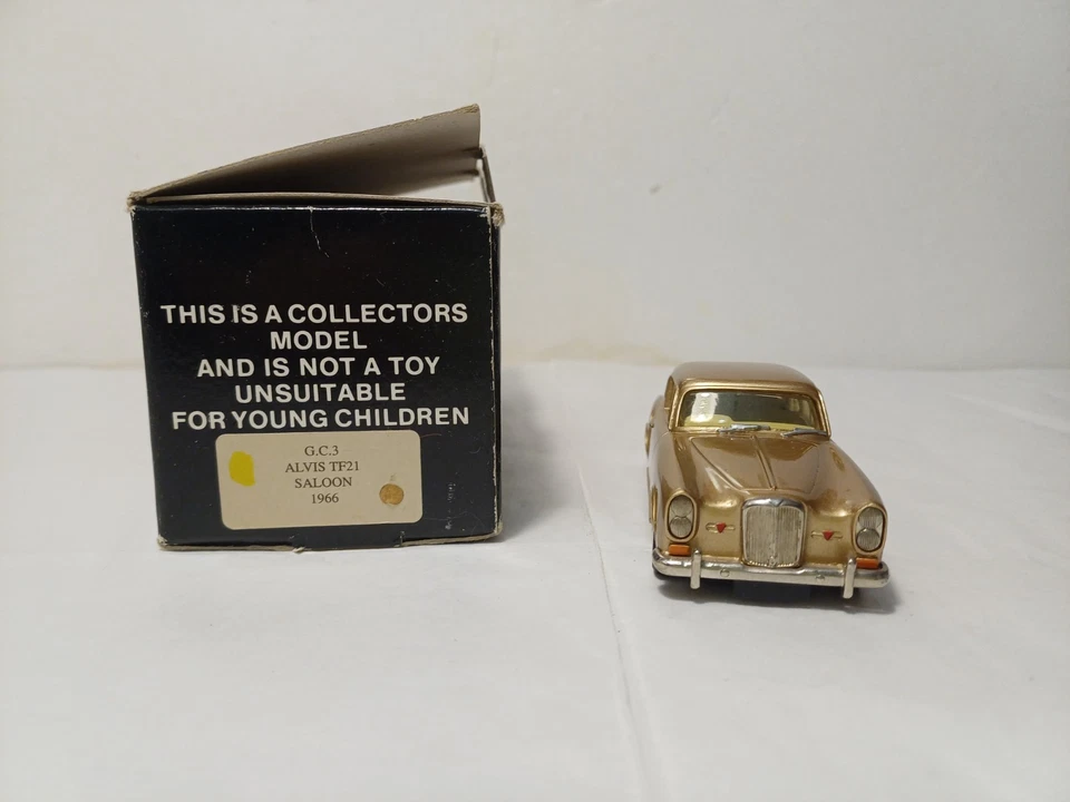 GEMS & COBWEBS MILESTONE MIN 1/43 GC3 - ALVIS TF21 SALOON 1966 - GOLD - Image 3 of 4