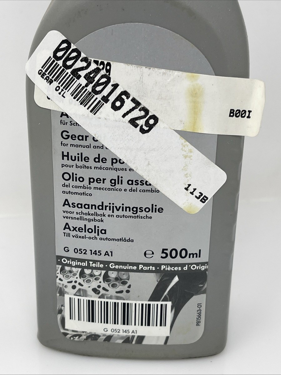 Genuine OEM Volkswagen Gear Oil G-052-145-A1, 500ml Bottle | eBay