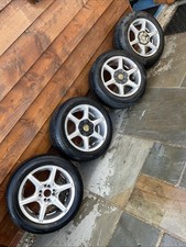 WOLFRACE ALLOY WHEELS X 4 WITH TYRES 15.6.5J, 185/60 R15