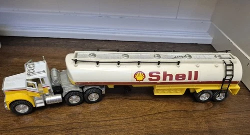 Vtg HOT WHEELS  ~~  MEGA RIGS  SHELL TRACTOR and TRAILER