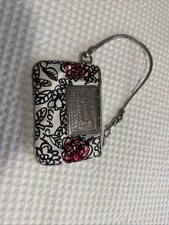 Coach Vintage Satin Poppy Floral Wristlet
