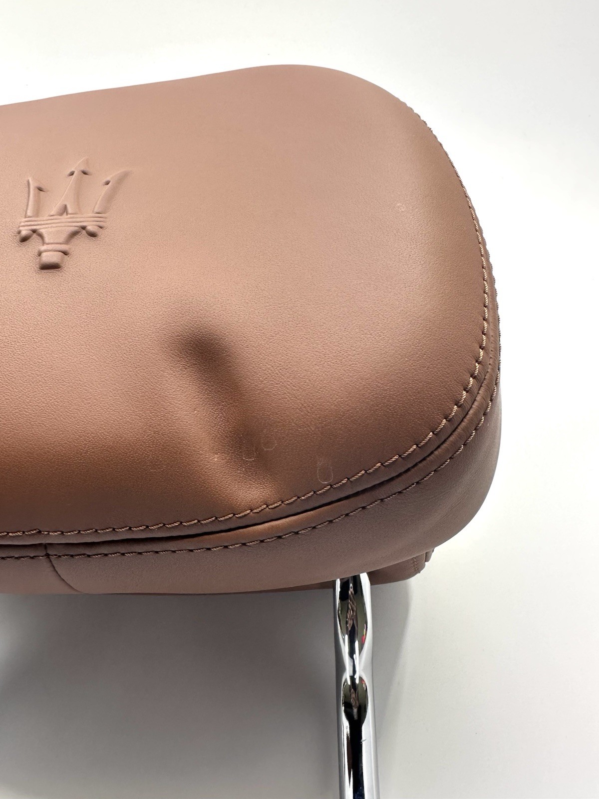 OEM Maserati Front Headrest Tan Leather 673009469