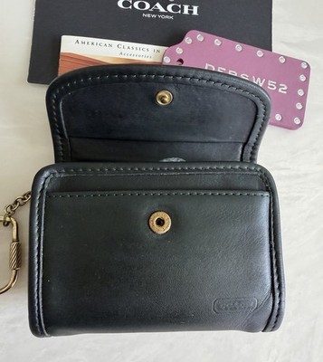 COACH VINTAGE FOREST GREEN LEATHER MULTIFUNCTION WALLET 7219 | eBay