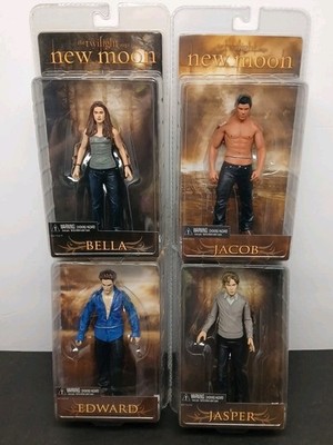 Lot Of 4 (2009) Neca Twighlight Charachters Bella, Jacob, Edward, Jasper New 