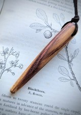 BLACKTHORN WOOD Pendant/Charm/Keppen ~ Protection Pagan Witchcraft Folk Magick