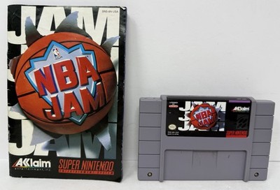 NBA Jam (Super Nintendo Entertainment System, 1994) Cartridge / Manual Tested