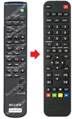 Ersatz Fernbedienung für Sony RM-S310 | RM-S315 | RM-S316