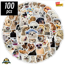 100pcs Funny Dog Cartoon Stickers Cute Decals for Kids  Daily Decor