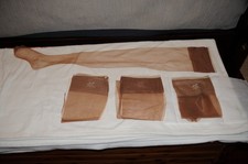7 Vintage Hanes Nylon Stockings , 3 Pair plus 1, Barely There