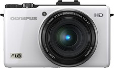 Olympus XZ-1 White Compact Digital Camera ZUIKO Lens 10.0MP W/W/Charger battery