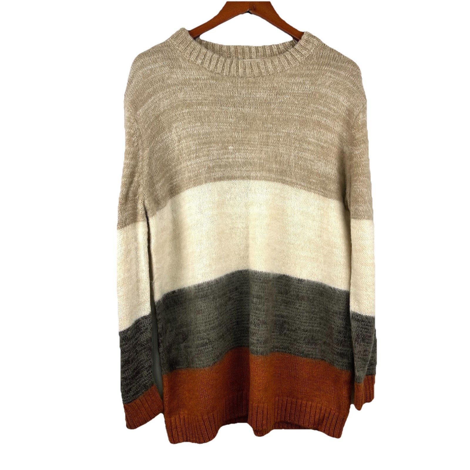 Universal Thread  Colorblock Striped Crew Neck Wo… - image 1