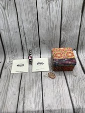 Women's FOSSIL f2 All Stainless, Steel Blue/Purple Dial Watch W/Accessories