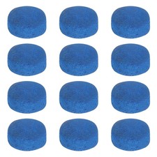 Billiard Pool Cue Tips, Pool Cue Tips Cow Leather 10mm  12 Pcs  Blue