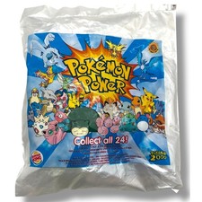 Vintage 2000 Burger King Pokemon Power Toy Factory Sealed Nintendo Promo Bag