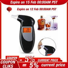 Digital LCD Police Breath Breathalyzer Test Alcohol Tester Analyzer