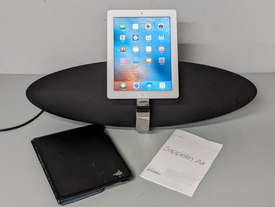 Bowers Wilkins Zeppelin Air Wireless Speaker, Power Cord, manual and iPad *