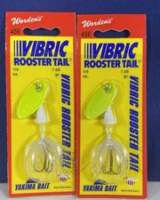 Two(2) Worden’s  1/4oz. Vibric Rooster-Tail  456. CLYDE