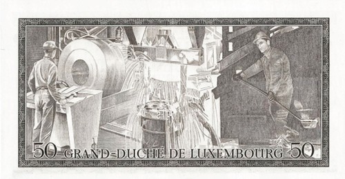 LUXUMBURGO LUXEMBURG 50 FRANCS  ANNO 1972 PICK P55b  UNC - FDS - Foto 2 di 2
