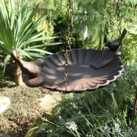 VogelträNke Zum HäNgen Gusseisen Vogel Vogelbad FutterträNke TräNke FB377