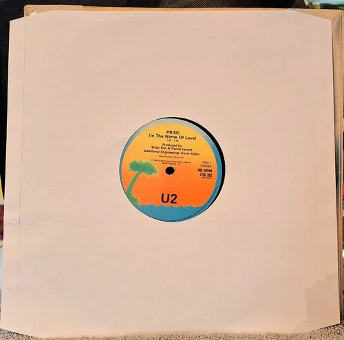 U2 original 12" Vinyl Singles Pride And New Years Day, Generic Sleeves Island