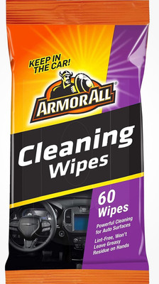 Armor All Car Interior Cleaner Wipes, Cleaning 60 Count (Pack of 1) 