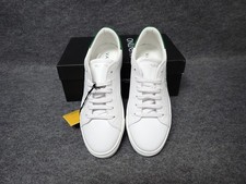 NEW Valentino Petra Italian Leather Sneaker White-Green Women's Size 10 SS88