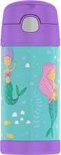 Thermos 12 oz. Kid's Funtainer Vacuum Insulated Stainless Steel Straw Bottle