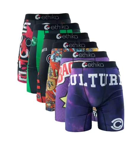 6er Pack Ethika stilvolle atmungsaktive Herren Staple Boxershorts Shorts Pants UK S-3XL - Bild 5 von 11
