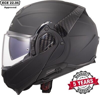 LS2 FF910 ADVANT II MODULAR FLIP FRONT FULL FACE MOTORCYCLE HELMET MATT BLACK